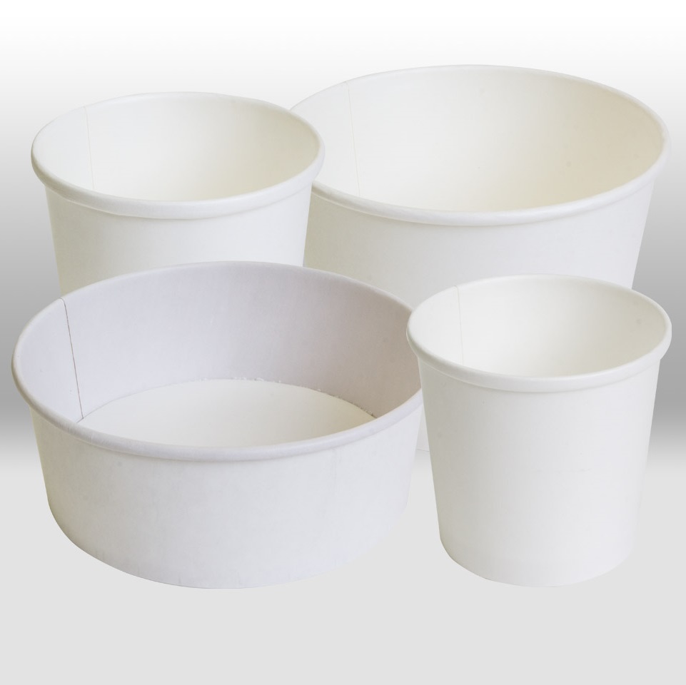 White Paper Containers by Papperskopp